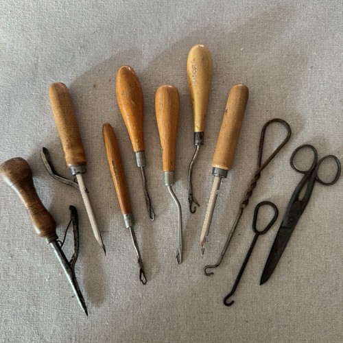 Vintage rug making tools - making,