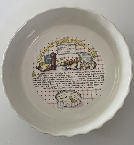 Vintage ceramic lemon meringue - ceramic,