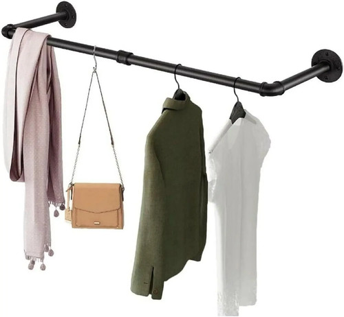 Industrial pipe clothes rail - pipe,