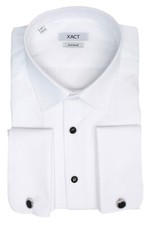 Xact Mens Formal Tuxedo/Dress Shirt with Double Cuff and Cuff Links