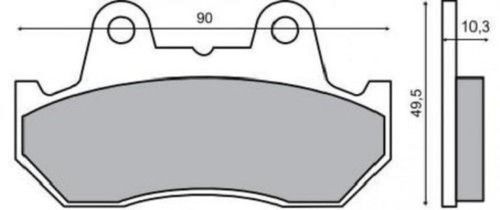Front brake pads - front, honda