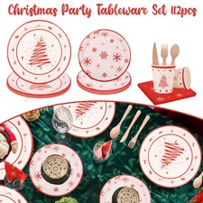 112x Christmas Party Tableware