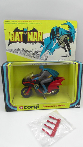 Corgi 268 batbike - corgi, vintage