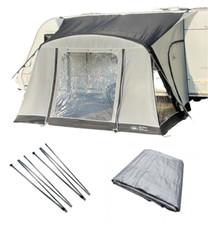 Sunncamp Swift Dash Air 325 SC Inflatable Awning, Groundsheet & Rear Pad Poles