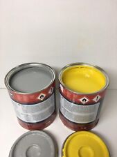 Kobelco Yellow & Cab Grey Digger Paint Excavator Enamel Paint 1 Litre Tins