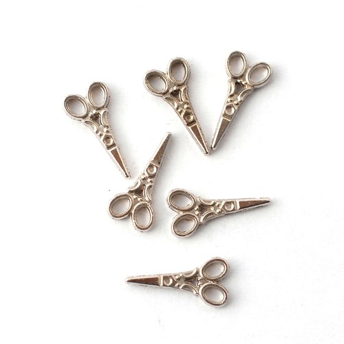 Six tiny scissors dolls - tiny, house