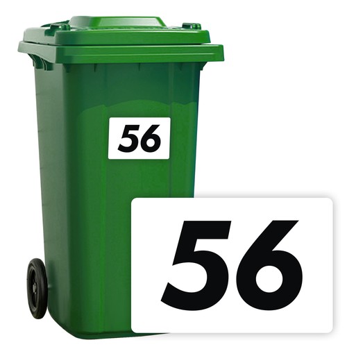 Wheelie bin stickers - bin,
