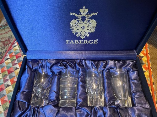 Fabergé set cut glass - set,