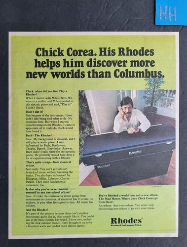 Chick corea rhodes keyboards - chick,