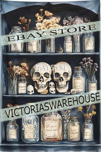 Wall tapestry dark apothecary - dark,