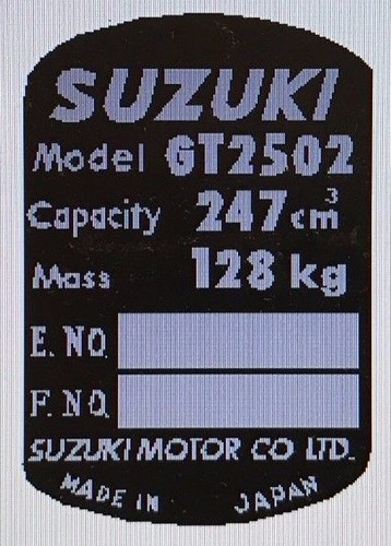Suzuki gt250e headstock - suzuki, x7