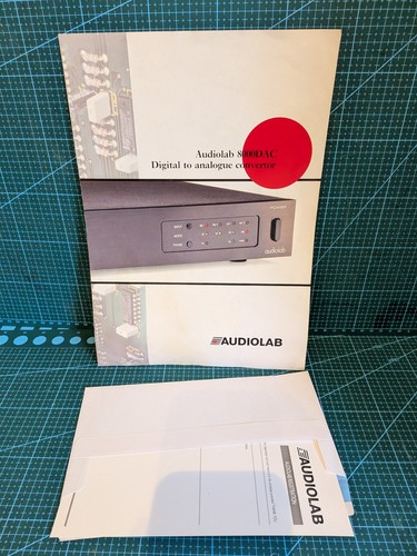 Audiolab 8000dac manual - audiolab,