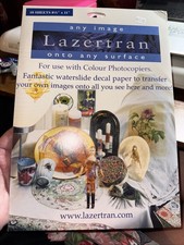 Lazertran Any image onto any surface 10 Sheets 8.5" x 11" Color Photocopiers