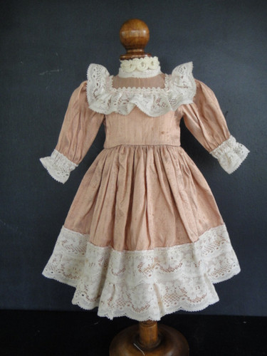 Pink silk dress - dress, for