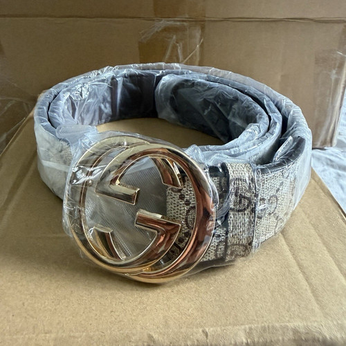 Gucci monogram leather belt - gg,
