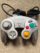 Official Nintendo Gamecube Controller - Platinum Silver - Tested & Working PAL!