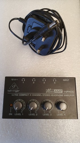 Behringer stereo amp ha400 - amp,