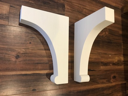 Pair wood corbels large 30cm - large,