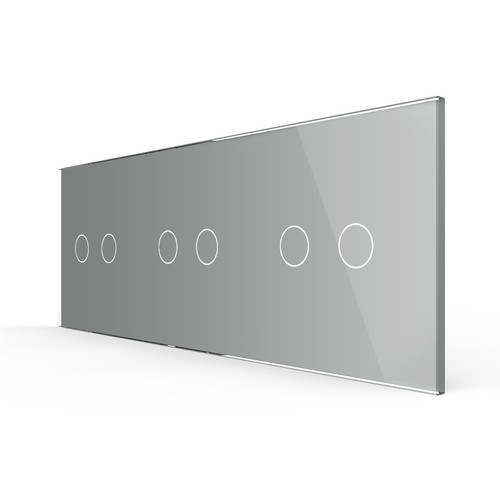 Livolo glass bezel grey - in,