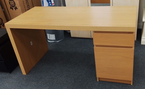 Ikea oak effect office - office, desk