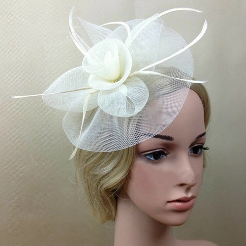 Bridal headband hat weddings - headband,