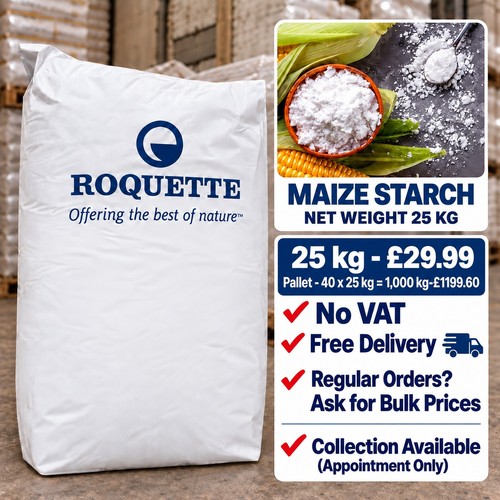 Cornflour maize starch 25kg - cornflour,