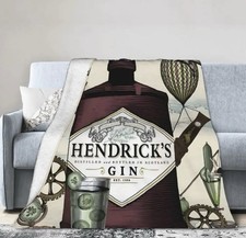 Hendricks Gin Blanket Flannel Official Merchandise Rare Collectibles NEW UK