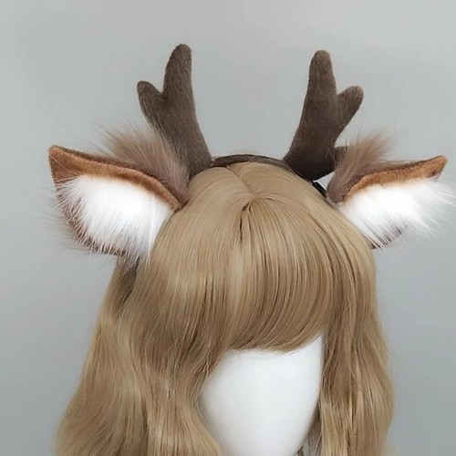 Cute plush antler - cute, headband