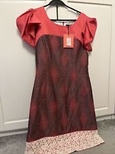 Fee G Occasion dress size 12 BNWT Watermelon Pink