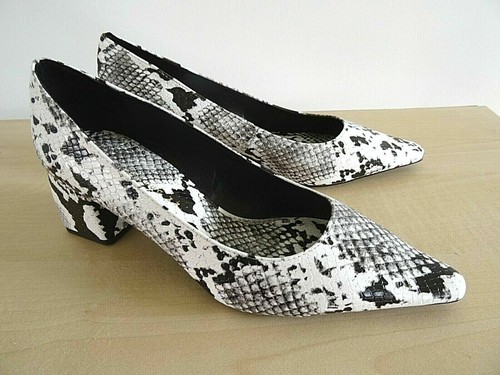 Zara snake print block heel - snake, block-heel