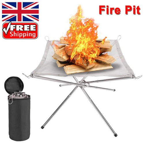 Portable folding fire - fire, pit
