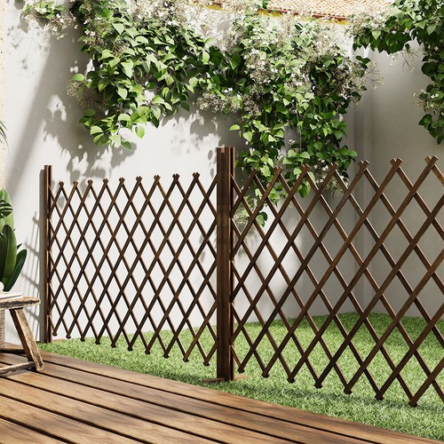 Expanding wooden fence - expanding,