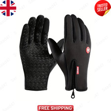 Winter Warm Windproof Waterproof Fleece Lined Thermal Touch Screen Gloves