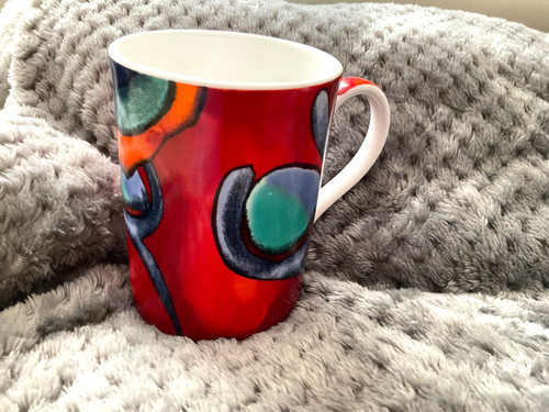 Poole pottery living glaze - living, red