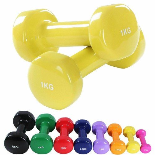 1kg vinyl dumbbell set - vinyl,