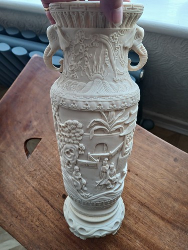 Vintage chinoiserie vase faux - chinoiserie,