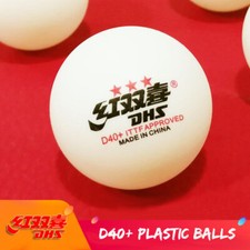 Wholesale DHS D40+ 3Star Table Tennis Plastic Balls White Yellow PingPong Balls