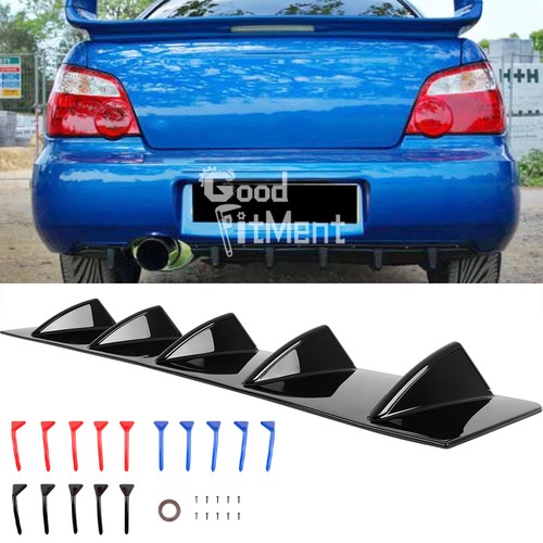 Glossy rear bumper spoiler lip - glossy,