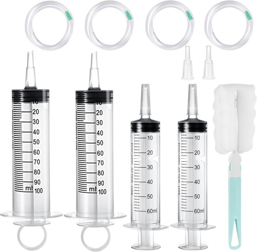 4pcs large plastic syringe - large,