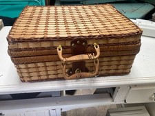 Brown Wicker Picnic Basket