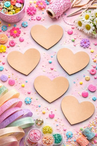 Heart wooden blank - heart,
