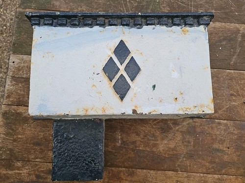 Large vintage cast iron gutter - cast,