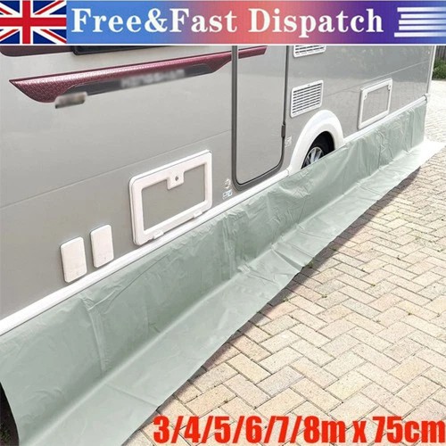 Caravan awning draught - caravan, skirt