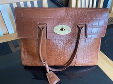 Genuine Mulberry Bayswater Bag, large, Natural Tan Oak Leather