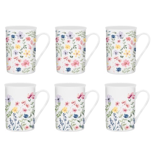 Set floral new bone china - new,