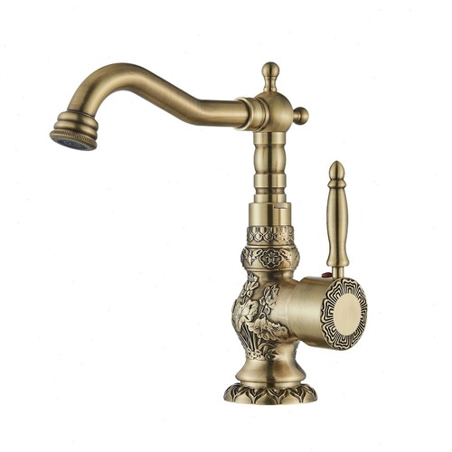 Antique brass kitchen sink - brass,