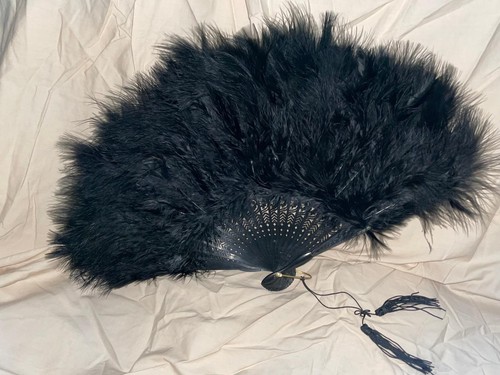 Stunning black feather folding
