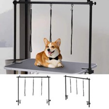 Grooming Table Arm H Bar Frame W/3 Noose Stationary Dog Pet Adjustable 90-120cm