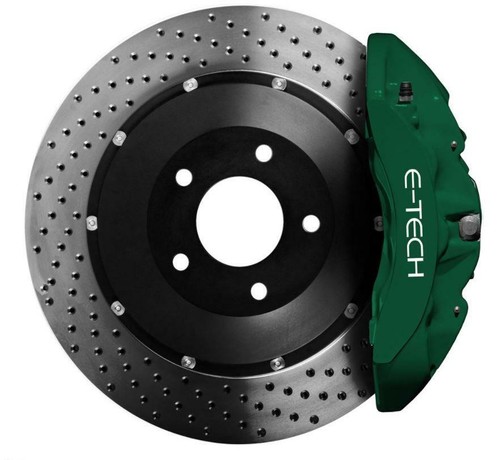 Green dark brake caliper - green,