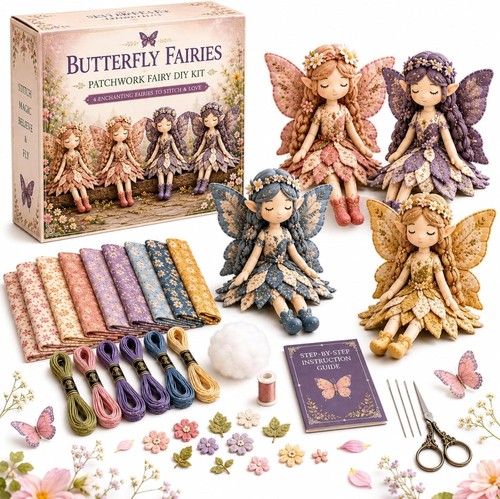 Fairy patchwork diy - fairy,